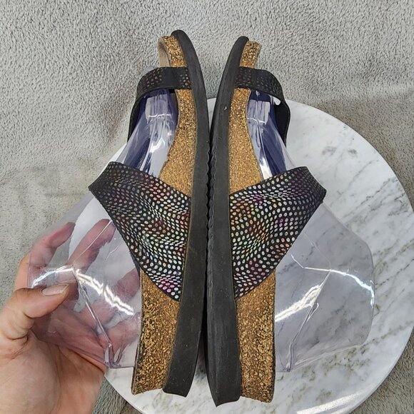 Mephisto Shoes Womens Size EU 40 US 10 Black Slip On Sandels *Read* - Picture 7 of 13